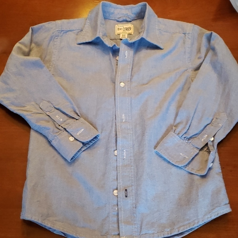 1989 Place Chambray Long Sleeve Shirt 5/6 EUC